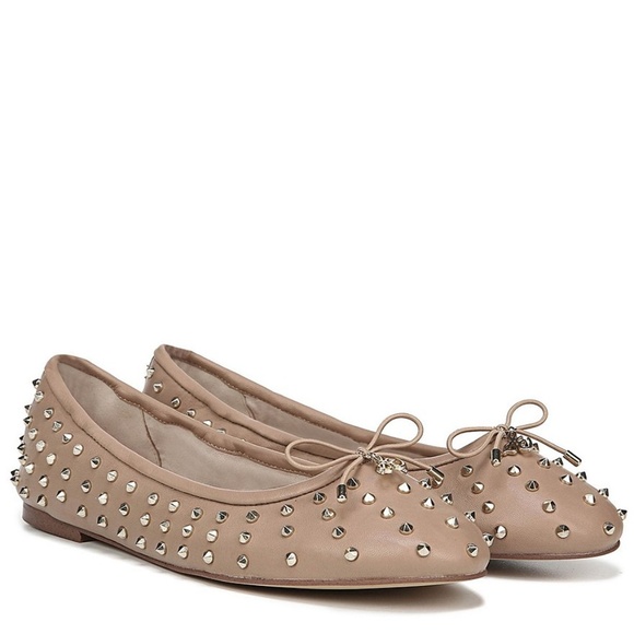 NEW Sam Edelman Fanley Leather Studded Ballet Flat - Picture 7 of 7